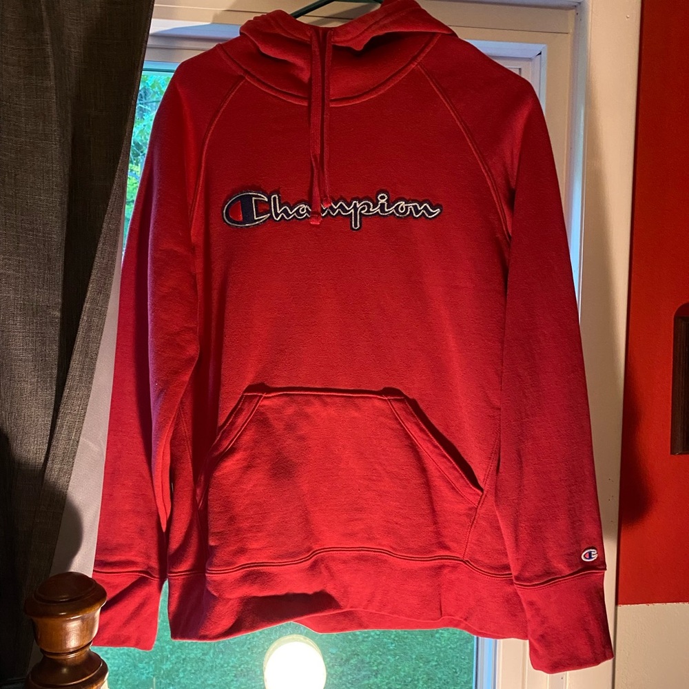 Red Champion Hoodie